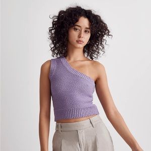 Madewell Knit One-Shoulder Sweater Tank